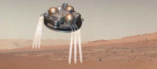 Atterrissage sur Mars dans sa phase finale (vue d'artiste). - Sputnik Afrique