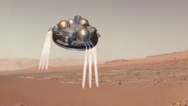 Atterrissage sur Mars dans sa phase finale (vue d'artiste). - Sputnik Afrique