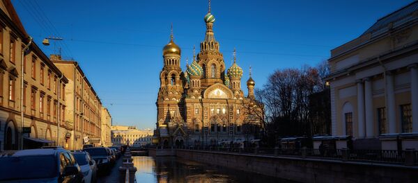La cathédrale Saint-Sauveur-sur-le-Sang-Versé à Saint-Pétersbourg - Sputnik Afrique