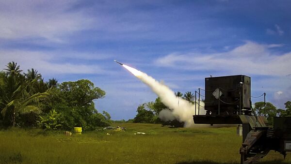 Un intercepteur Patriot Advanced Capability 3 (PAC-3) est lancé depuis Omelek Island lors du test de vol intégré historique du MDA le 24 octobre 2012 - Sputnik Afrique