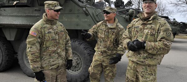 Des militaires américains en Lettonie - Sputnik Afrique