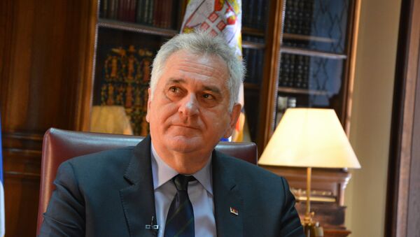 Le Président sortant de Serbie Tomislav Nikolic - Sputnik Afrique