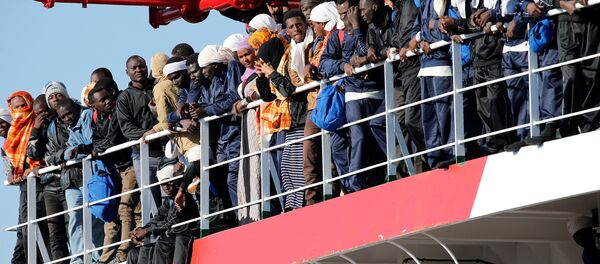 Migrants en Méditerranée - Sputnik Afrique