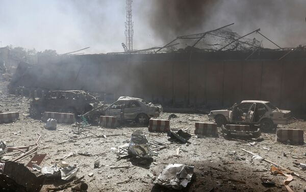 Le lieu de l'attentat à Kaboul - Sputnik Afrique
