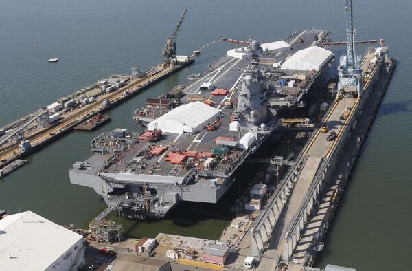 Construction du Gerald R. Ford (CVN 78) Construction du Gerald R. Ford (CVN 78) - Sputnik Afrique