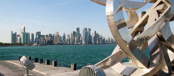 Buildings are seen from across the water in Doha, Qatar June 5, 2017 - Sputnik Afrique