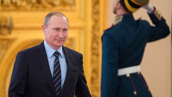 Президент России Владимир Путин в Кремле - Sputnik Afrique