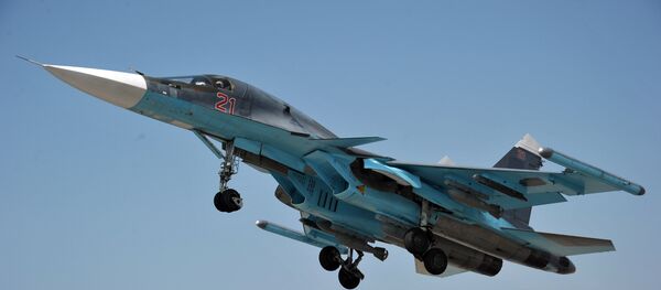 Un bombardier russe Su-34 - Sputnik Afrique
