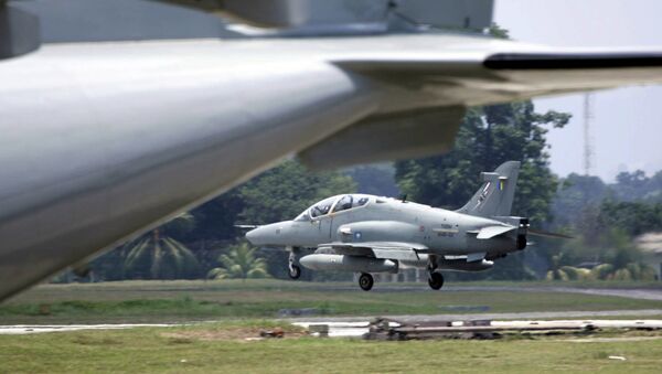 Malaysian airforce's Hawk jet touches down at Kuantan airforce base in Kuantan, east coast of Malaysia, Thursday, Sept. 15, 2005 - Sputnik Afrique
