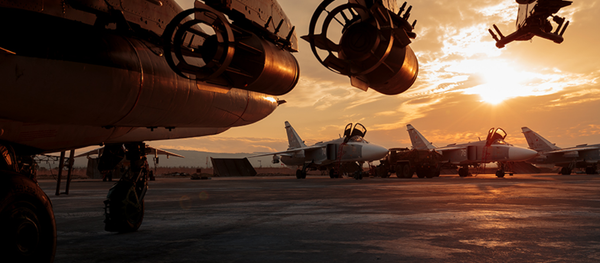 Aviones de las Fuerzas Aeroespaciales de Rusia en la base siria de Hmeymim Aviones de las Fuerzas Aeroespaciales de Rusia en la base siria de Hmeymim - Sputnik Afrique