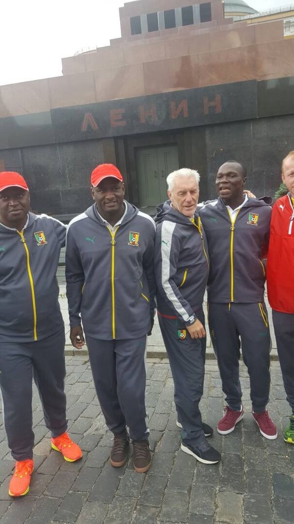Supporters camerounais à Moscou Supporters camerounais à Moscou - Sputnik Afrique