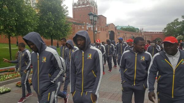 Supporters camerounais à Moscou Supporters camerounais à Moscou - Sputnik Afrique