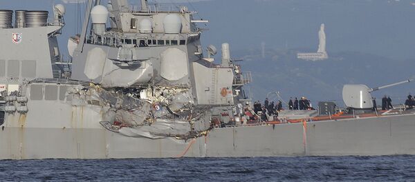 Un destroyer américain percute un cargo dans le Pacifique: 7 morts - Sputnik Afrique