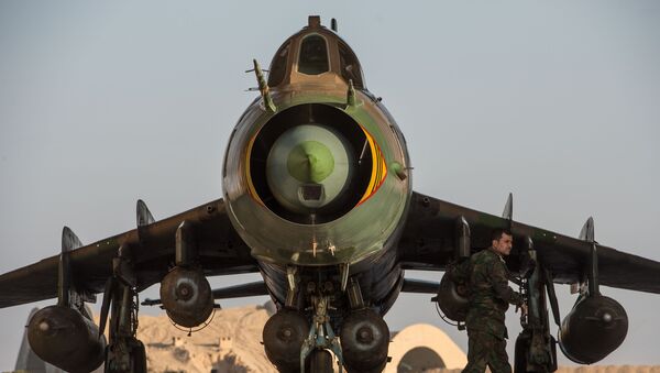 Un Su-22 de la Fuerza Aérea Siria - Sputnik Afrique