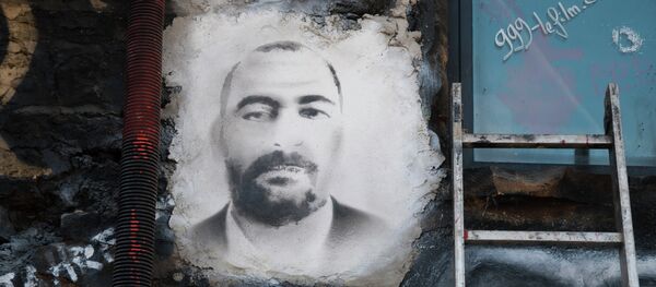 Painted portrait of Abu Bakr al-Baghdadi - Sputnik Afrique