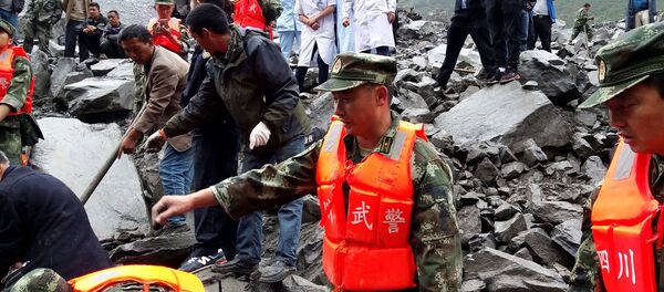glissement de terrain dans la province du Sichuan - Sputnik Afrique