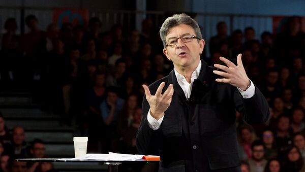 French presidential candidate Jean-Luc Melenchon holds rally in Lille - Sputnik Afrique