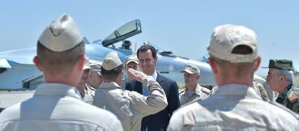 Bachar el-Assad à Hmeimim - Sputnik Afrique