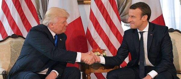 Donald Trump et Emmanuel Macron. Archive photo - Sputnik Afrique