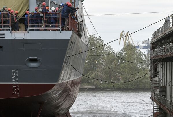 Le lancement de la corvette Gremiachtchiy à Saint-Pétersbourg - Sputnik Afrique