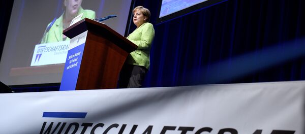 Angela Merkel pendant une réunion de la CDU à Berlin - Sputnik Afrique