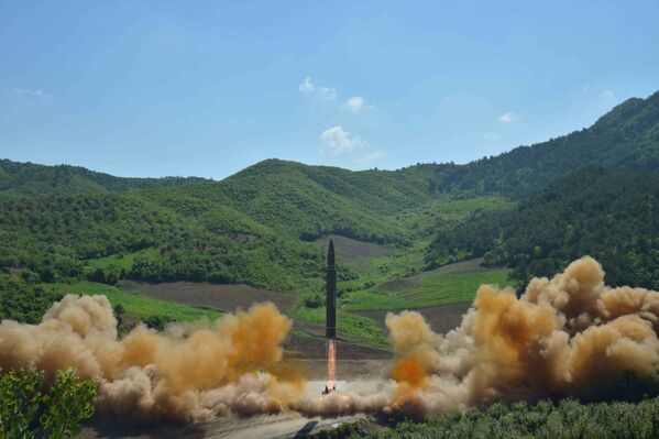 Le lancement d’un missile balistique par la Corée du Nord - Sputnik Afrique