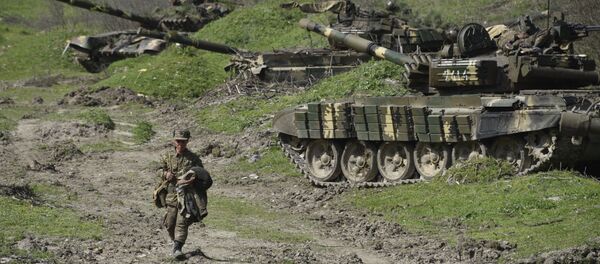 Un soldat de la république autoproclamée du Haut-Karabakh (archive photo) - Sputnik Afrique