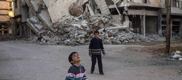 Разрушенный район Хомса аль Хамидия - Sputnik Afrique