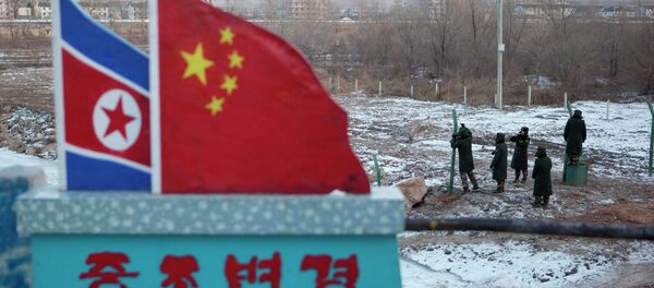 La fronitère entre la Chine et la Corée du Nord - Sputnik Afrique