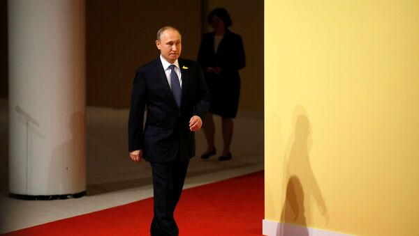 Russia's President Vladimir Putin arrives at the G20 summit in Hamburg, Germany July 7, 2017. - Sputnik Afrique