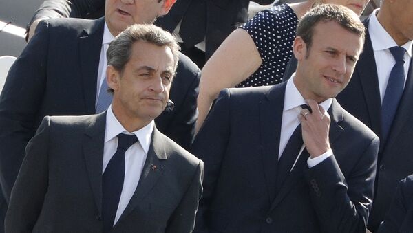 Nicolas Sarkozy et Emmanuel Macron - Sputnik Afrique