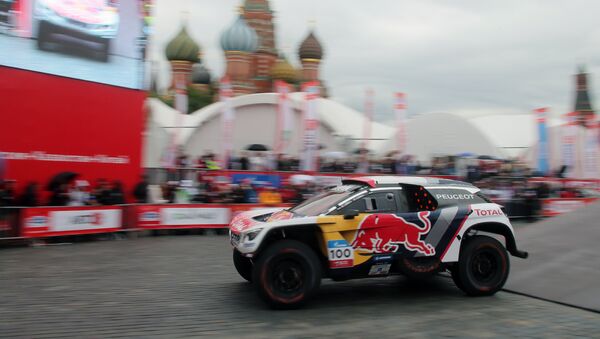 Le commencement du Rallye de la route de la Soie à Moscou - Sputnik Afrique