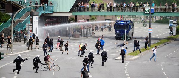 Акции протеста в Гамбурге - Sputnik Afrique