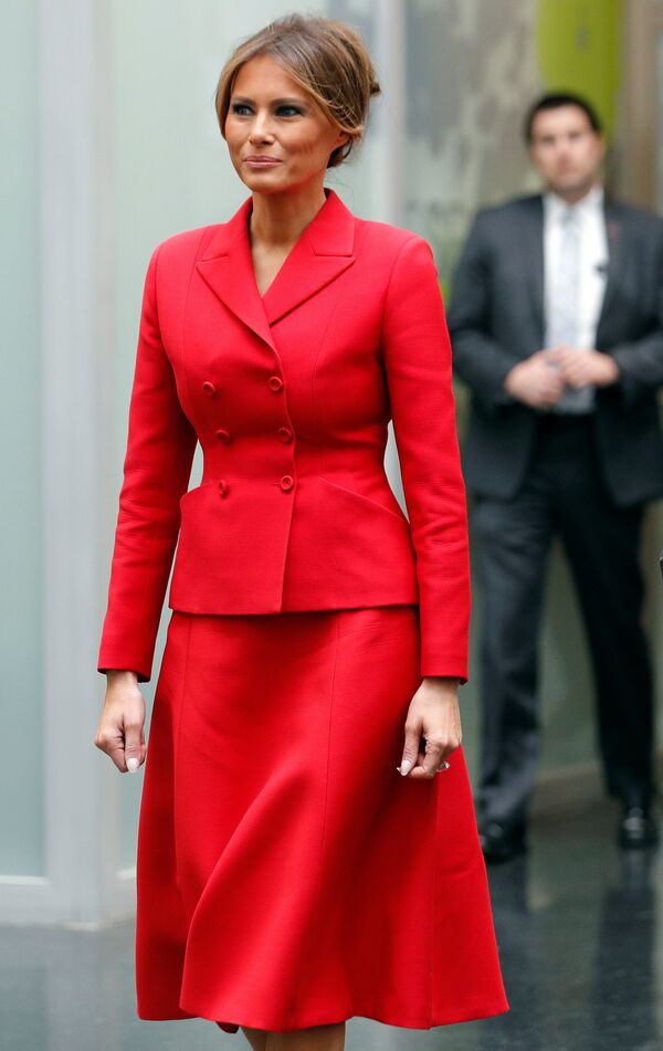 La Première Dame américaine Melania Trump à Paris  - Sputnik Afrique