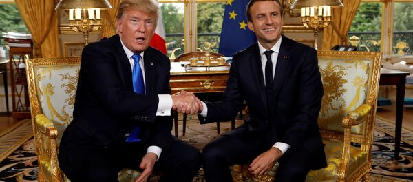 Emmanuel Macron et Donald Trump - Sputnik Afrique