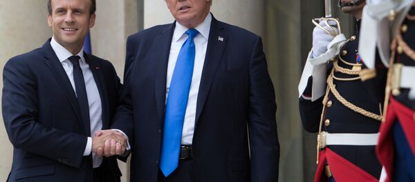 Визит президента США Д. Трампа в Париж - Sputnik Afrique