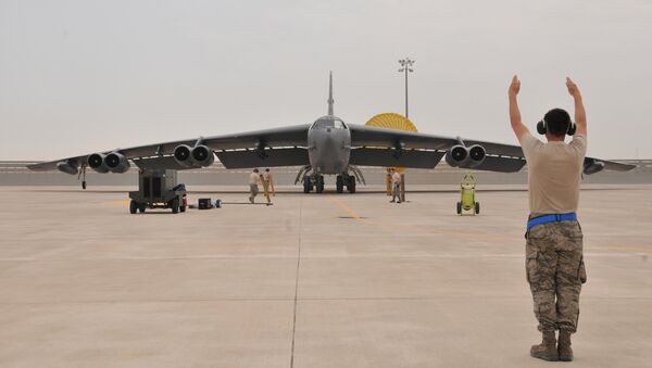 Le bombardier B-52 américain sur la base Al-Udeid au Qatar - Sputnik Afrique