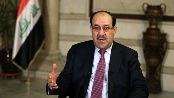 Iraq's Vice President and former Prime Minister Nouri al-Maliki, speaks during an interview with The Associated Press in Baghdad, Iraq, Monday, Feb. 2, 2015 - Sputnik Afrique