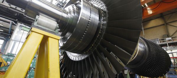 Wirnik turbiny gazowej Siemensa Wirnik turbiny gazowej Siemensa - Sputnik Afrique