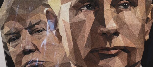 Una ilustración de Donald Trump, presidente de EEUU, y Vladímir Putin, presidente de Rusia - Sputnik Afrique