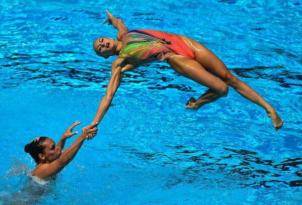 Les meilleures images du Championnat du monde de nage synchronisée à Budapest - Sputnik Afrique