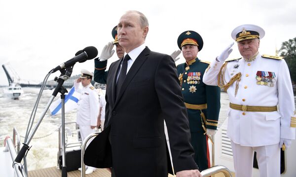 La Russie expose sa puissance navale à l'occasion de la Journée annuelle de la Marine - Sputnik Afrique