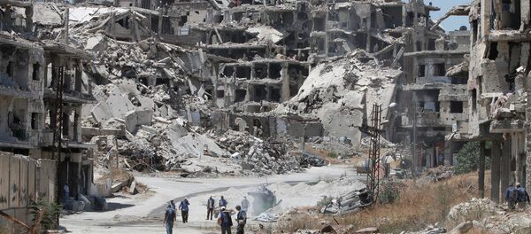 Un quartier de Homs, en Syrie - Sputnik Afrique