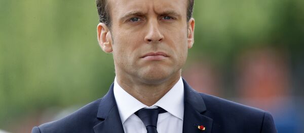 Francouzský prezident Emmanuel Macron - Sputnik Afrique