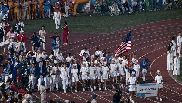 La cérémonie de clôture des JO 1984 de Los Angeles - Sputnik Afrique