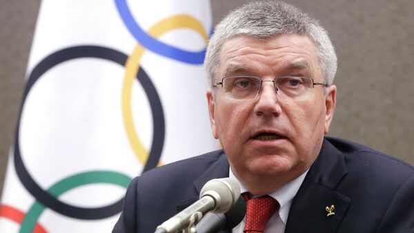 International Olympic Committee (IOC) President Thomas Bach speaks during a press conference in Seoul, South Korea, Wednesday, Aug. 19, 2015 - Sputnik Afrique