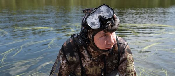 Президент РФ В. Путин провел отпуск в Республике Тыва - Sputnik Afrique