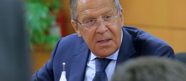 Le chef de la diplomatie russe Sergueï Lavrov en marge du sommet de l’Association des nations de l'Asie du Sud-Est (ANASE) - Sputnik Afrique