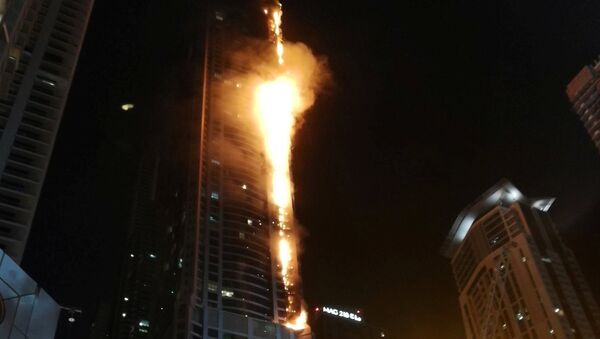 Un incendie s’est déclaré dans un hôtel du quartier touristique de Dubai Marina - Sputnik Afrique
