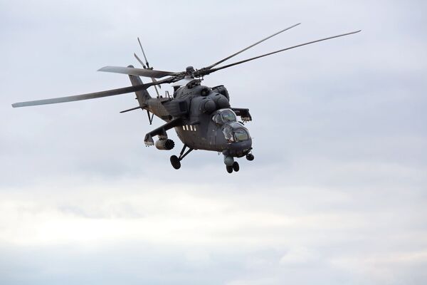 Un hélicoptère Mi-35 - Sputnik Afrique